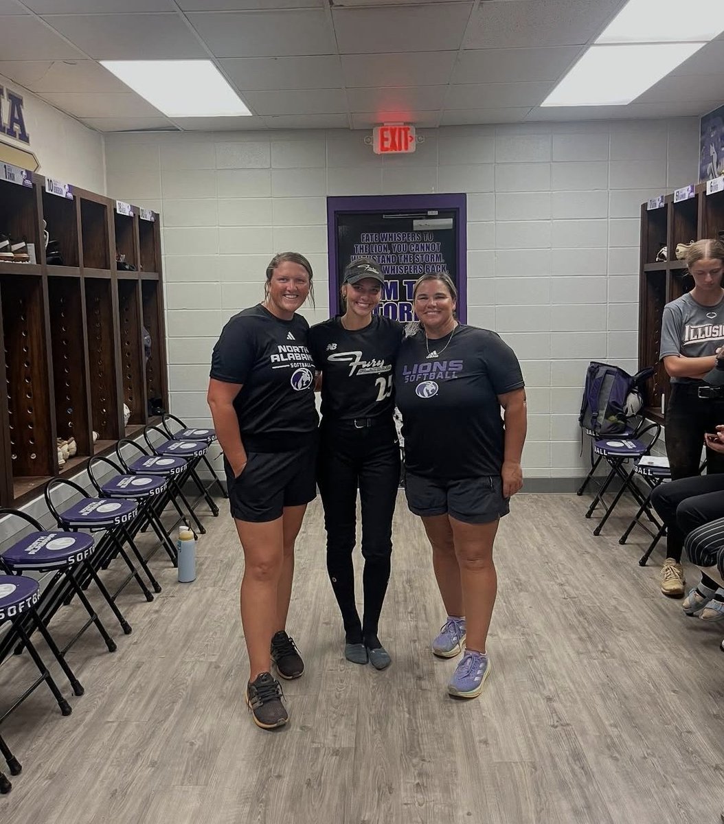 Elizabeth (Izzy) Garland (@izgarland2028) on Twitter photo Had a great day with <a href="/Acozart44/">Ashley Cozart</a> and <a href="/CoachHawkinsUNA/">Whitney Hawkins</a> at <a href="/UNASoftball/">North Alabama Softball</a> camp today! Thank you for all of the instruction and feedback. Can't wait to be back!
Roar 🦁 💜
<a href="/furyplatjohnson/">TN Fury Platinum Johnson 26/27</a> <a href="/FuryPlatinum/">FuryPlatinumSoftballClub</a> Had a great day with <a href="/Acozart44/">Ashley Cozart</a> and <a href="/CoachHawkinsUNA/">Whitney Hawkins</a> at <a href="/UNASoftball/">North Alabama Softball</a> camp today! Thank you for all of the instruction and feedback. Can't wait to be back!
Roar 🦁 💜
<a href="/furyplatjohnson/">TN Fury Platinum Johnson 26/27</a> <a href="/FuryPlatinum/">FuryPlatinumSoftballClub</a>