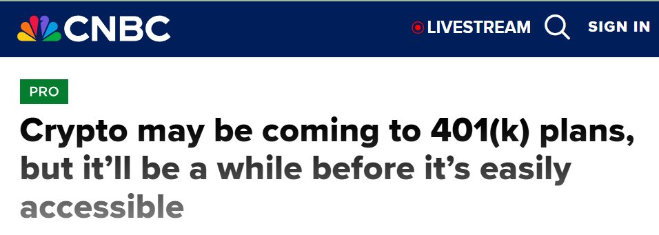 The US went from stable savings pensions to Wall Street 401(k) gambling accounts &amp; now Crypto.  Why not just go all in &amp; pay workers with offshore gambling credits with chances to win Bored Apes and Crypto Punks NFTs? Suicide booths for the losers can be subsidized from revenues.