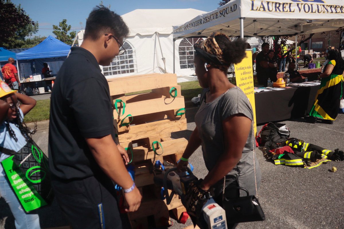 Today, the Laurel Volunteer Rescue Squad was invited to the Ebenezer Church of God’s annual Save a City event. Members of the squad took the opportunity to connect with the community, share important fire safety tips, and speak with potential future members of our organization.