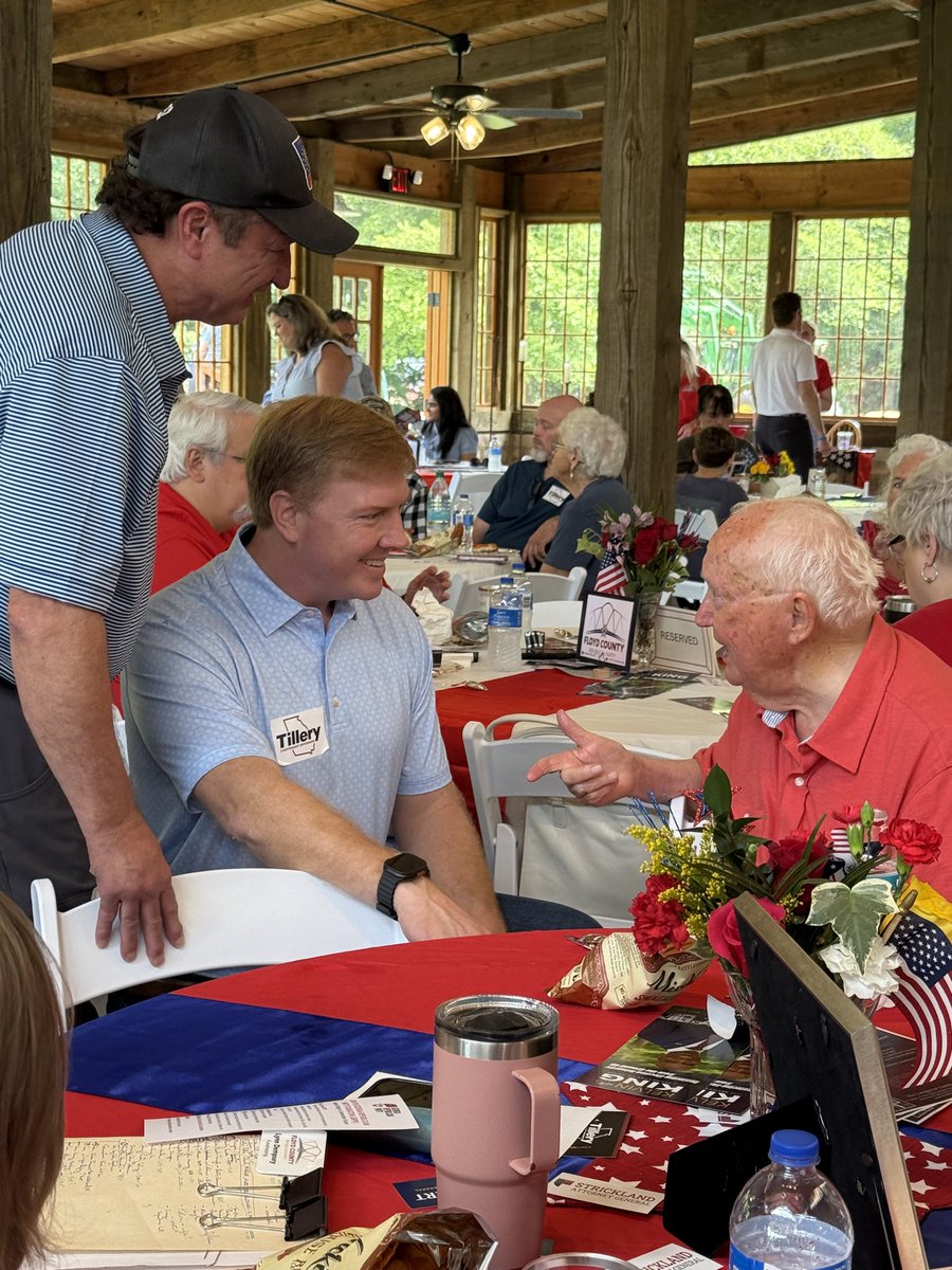 Amazing day at the 21st Tillman Rally in Rome, GA! Energy was electric as we celebrated conservative values &amp; connected with so many of you. Big thanks to Floyd County GOP &amp; volunteers! Fired up to keep fighting for GA! #TillmanRally #RomeGAProud