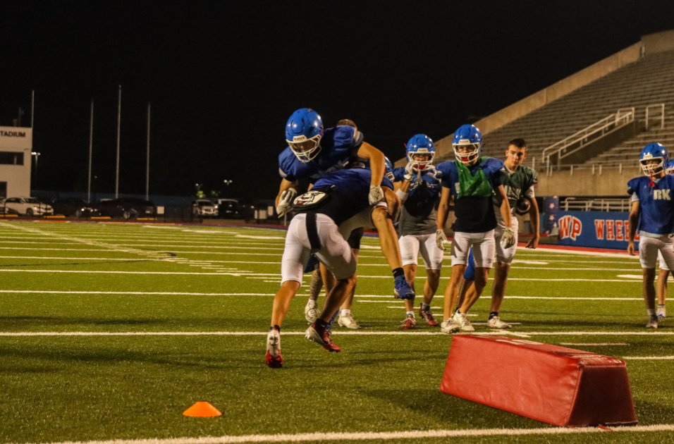 WPFOOTBALLTWBAI's tweet photo. Just some pics from last night's  midnight contact practice. 12:01 pads were popping!! TWBAI!! Vision!! https://t.co/LK5VuoyU9G