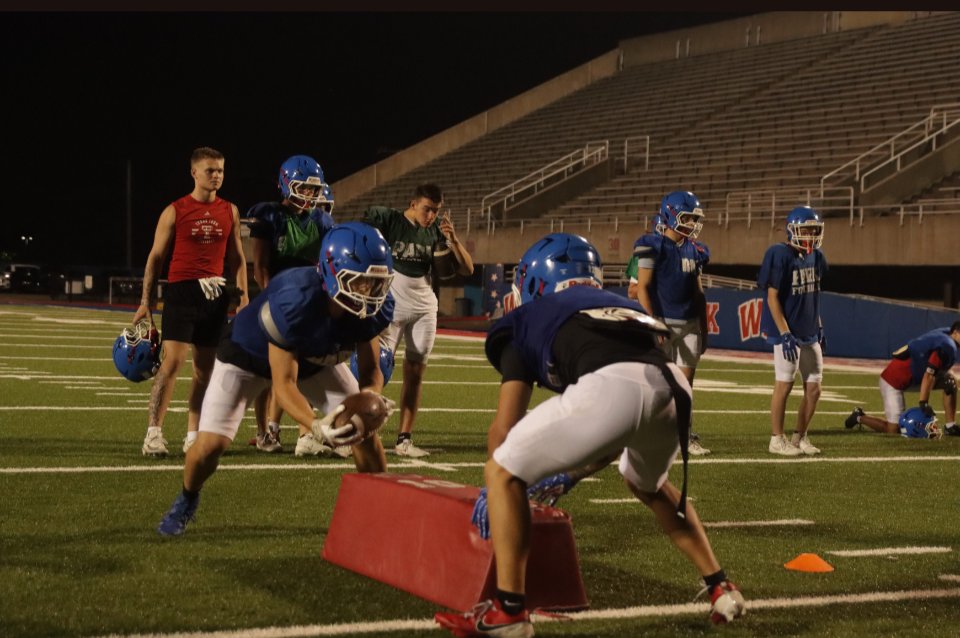 WPFOOTBALLTWBAI's tweet photo. Just some pics from last night's  midnight contact practice. 12:01 pads were popping!! TWBAI!! Vision!! https://t.co/LK5VuoyU9G