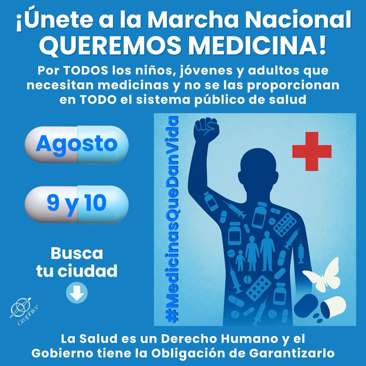 ¡Únete a la 
#MarchaNacional  #QueremosMedicinas
Este sábado 9 y domingo 10 de agosto 👇