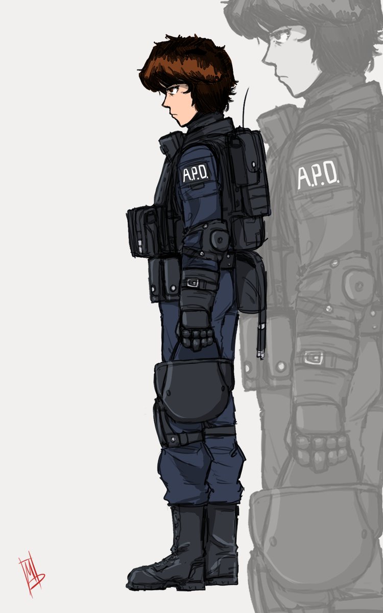 machine_devl's tweet image. Sketched an idea I had for Dana in her later era armored combat uniform

#IronWolves #conceptart