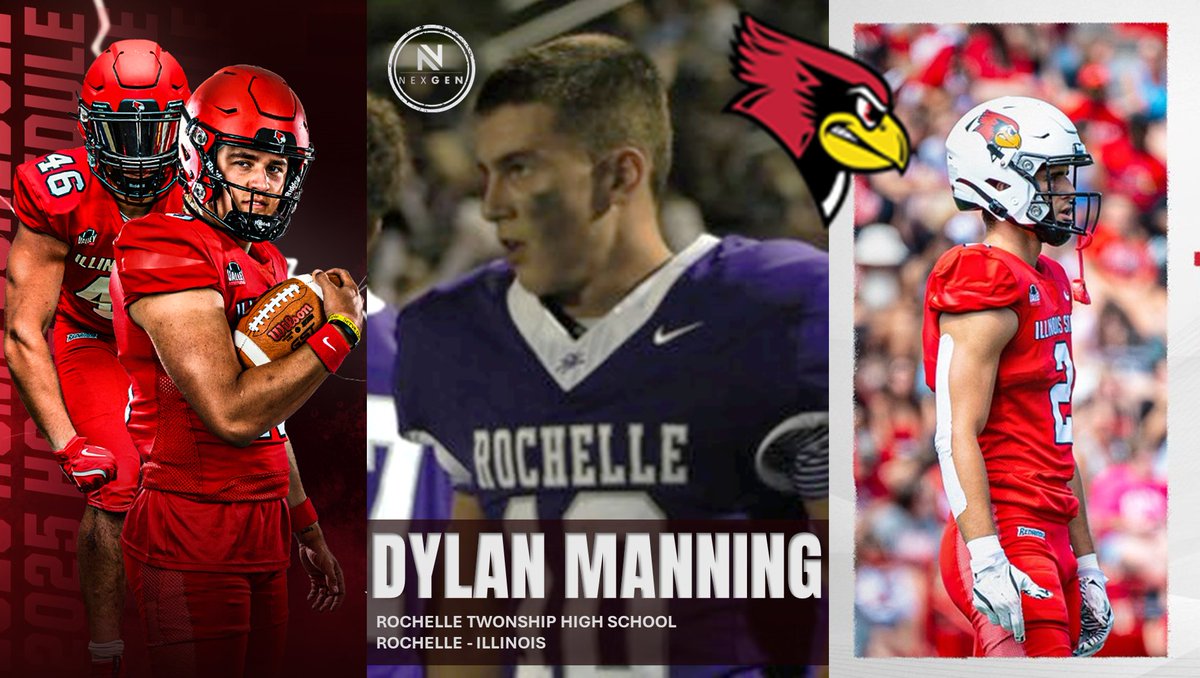nexgenscouting's tweet image. ✔️NexGen Game Day Visit
☑️September 20
📍Illinois State University @RedbirdFB
@Coach_NMurray
✅2027 RB/DB Dylan Manning @Dylan_manning1
Rochelle Township HS @RTHS_Football
Rochelle (IL)