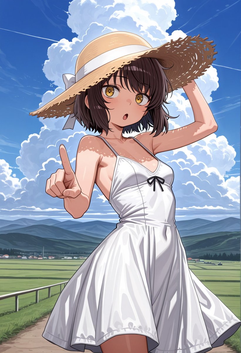 田舎で会った子 