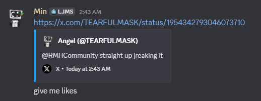 macaquerd's tweet photo. @TEARFULMASK @RMHCommunity you thought this shit would pop off 😂 https://t.co/eDVeduzIPu