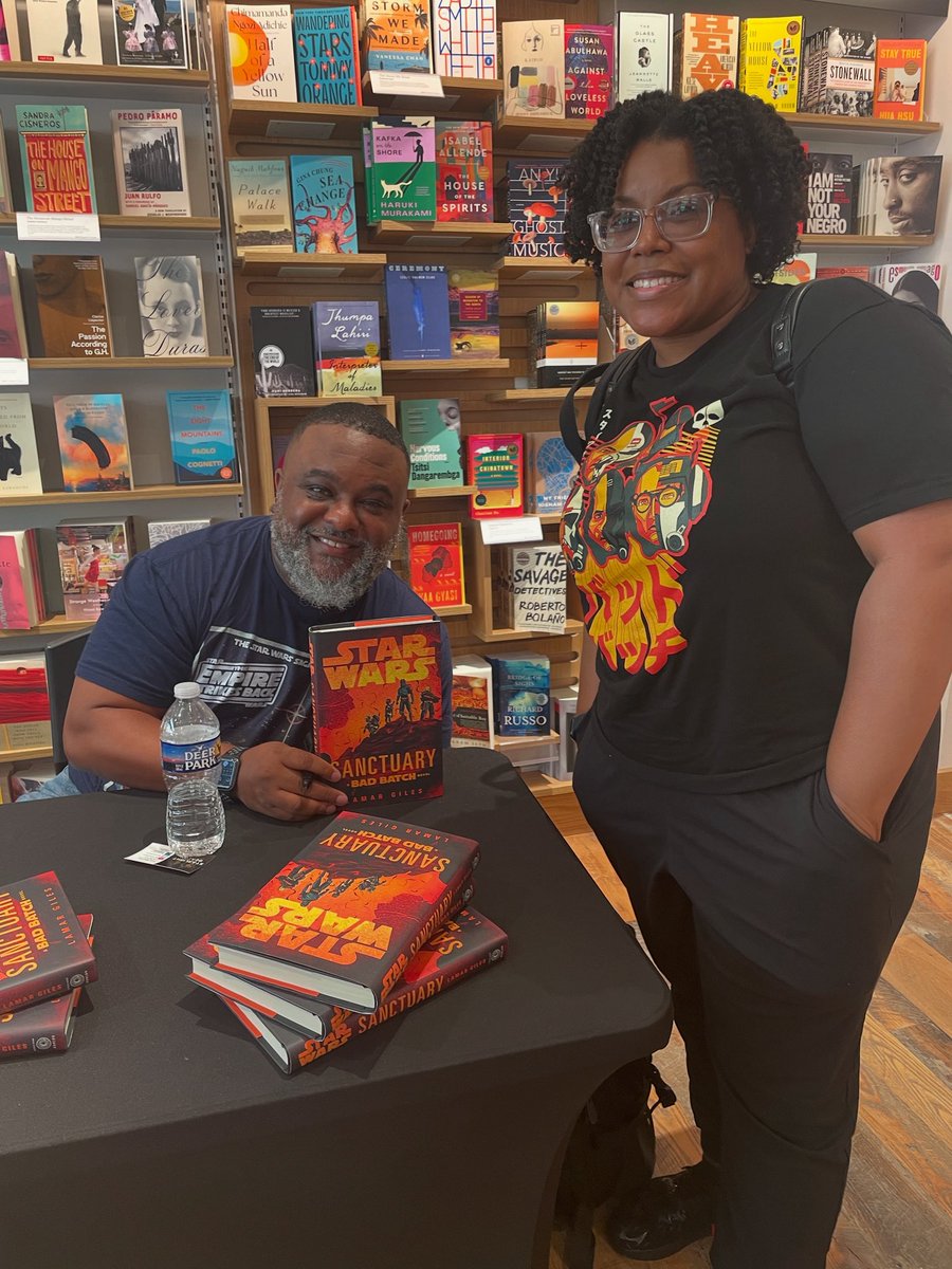 I enjoyed meeting the amazing author and fellow Star Wars fan Lamar Giles. I was able to attend his Q&amp;A at Barnes &amp; Noble for his new book Sanctuary A Bad Batch Novel. This was a memorable experience and I highly recommend reading Sanctuary. 

#thebadbatch