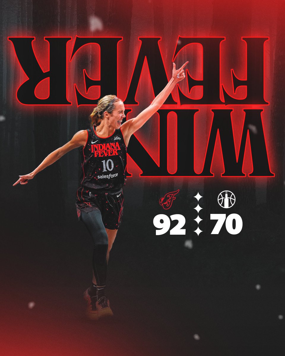 IndianaFever's tweet image. DUBS in the Upside Down 👊

#FeverWin