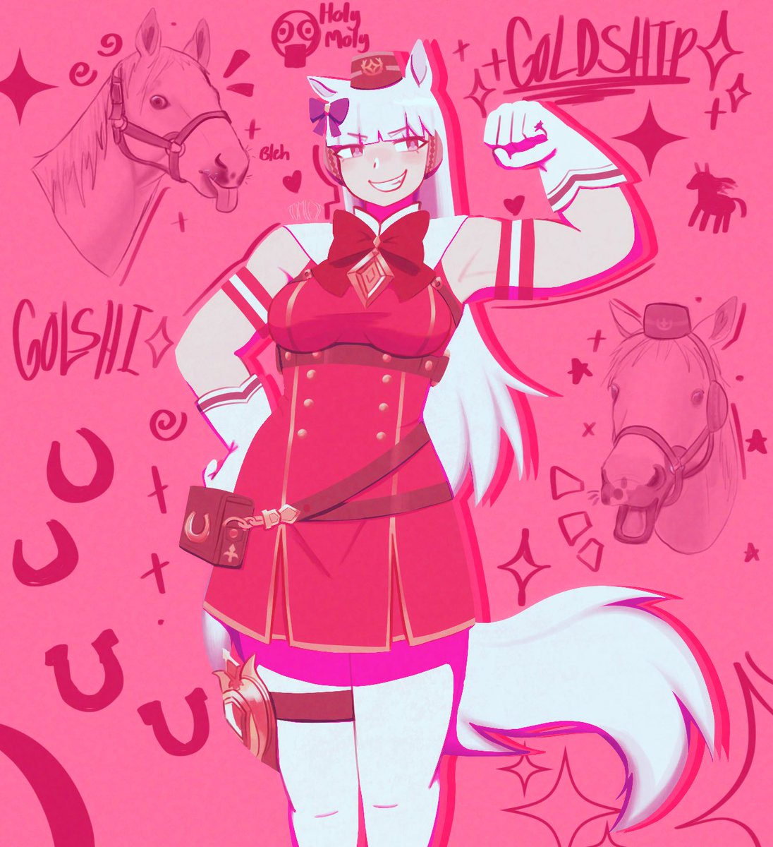 GOLSHI MY GOAT 
#goldship #umamusumeprettyderby #umamusume #fanart