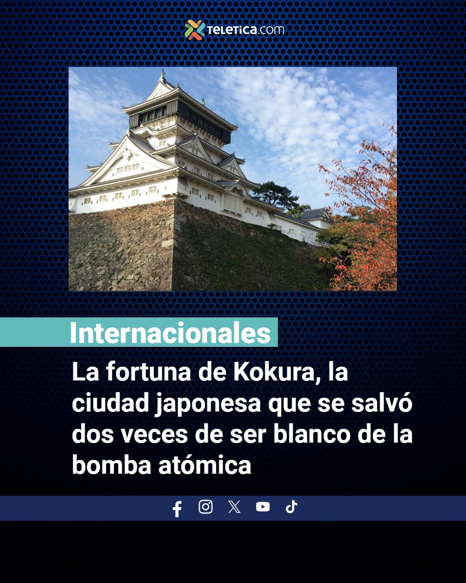 Leé la nota aquí: ow.ly/VZ4a50WCq2y. | La fortuna de Kokura, la ciudad japonesa que se salvó dos veces de ser blanco de la bomba atómica