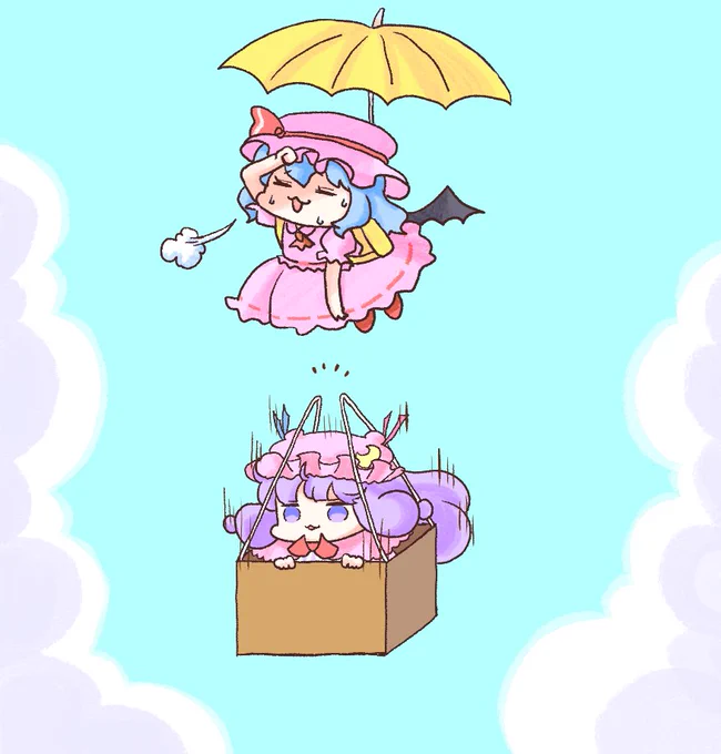 (再掲)パチュリー様を運ぶレミリア様