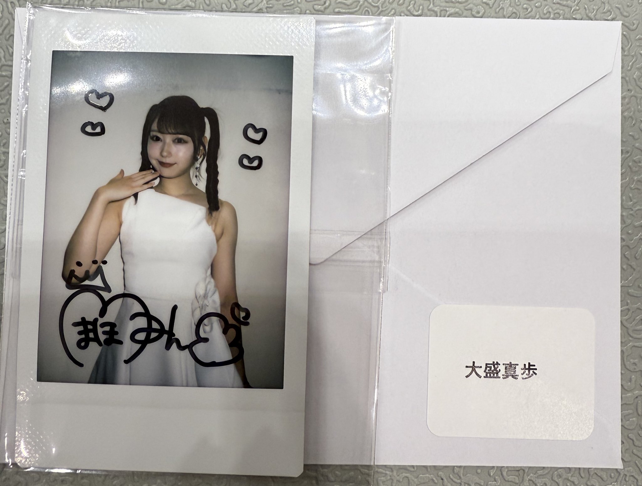 希少 AKB48 大盛真歩/直筆サイン/抽プレ/チェキ　1点もの ひさのり@AKB48公式HPに名前掲載 on X: 