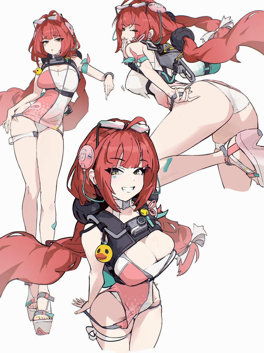 浮波柚葉を描いてみました〜✨  
つい紐を引っ張りたくなりませんか？  

Timelapseはスレッドに！👇  

#ゼンゼロ #zzzero