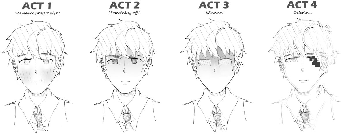 DokiuneHDML's tweet image. poor fella #DDLC #DokiDokiLiteratureClub #DDLCfanart