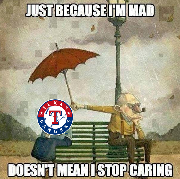 Magi557's tweet photo. Even though these last 3 games SUCKED, I still love my Rangers https://t.co/xp6x0SArv3