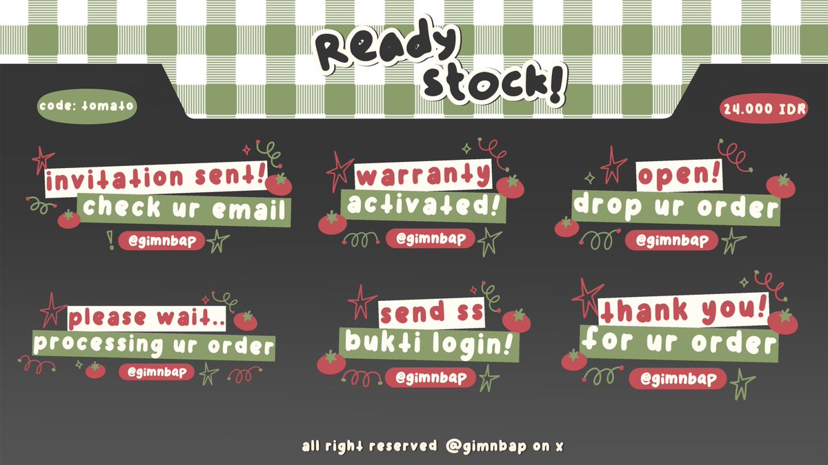 ⠀

a  repost  will  be  appreciated   𐙚

🥣  ✿  ☁️ 𓈒  !  halo  aku  ada  8  sticker  pack   khusus  untuk  BA  yang  bisa  di  take  via  dm  sekarang   ★ ____ ♡   🫙 

•  details  and   price  on  alt
•  scroll  down  for  more

💬  #zonauang  #zonaba

⠀