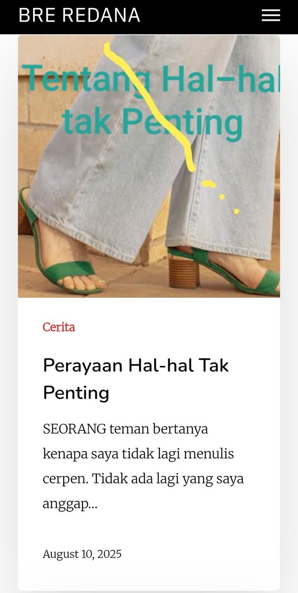Bre Redana (@breredana) on Twitter photo breredana.com/cerita/perayaa…
Kelewat banyak hal penting, siapa tahu ada yg sudi saya ceritain hal tak penting <a href="/ariel_heryanto/">Ariel Heryanto</a> <a href="/ridooetoro1/">urunrembug</a> <a href="/jurubaca/">Hasan Aspahani</a> <a href="/lindachrstnti/">Linda Christanti</a> <a href="/damhurimuhammad/">damhuri muhammad</a> <a href="/hariatm/">hariatm</a> <a href="/gm_gm/">goenawan mohamad</a> <a href="/BiLLYKHAERUDIN/">BiLLY KHAERUDIN</a> <a href="/AgusMagelangan/">Agus Mulyadi</a> <a href="/Puthutea/">Puthut EA</a> <a href="/ilhamkhoiri/">ilham khoiri</a> breredana.com/cerita/perayaa…
Kelewat banyak hal penting, siapa tahu ada yg sudi saya ceritain hal tak penting <a href="/ariel_heryanto/">Ariel Heryanto</a> <a href="/ridooetoro1/">urunrembug</a> <a href="/jurubaca/">Hasan Aspahani</a> <a href="/lindachrstnti/">Linda Christanti</a> <a href="/damhurimuhammad/">damhuri muhammad</a> <a href="/hariatm/">hariatm</a> <a href="/gm_gm/">goenawan mohamad</a> <a href="/BiLLYKHAERUDIN/">BiLLY KHAERUDIN</a> <a href="/AgusMagelangan/">Agus Mulyadi</a> <a href="/Puthutea/">Puthut EA</a> <a href="/ilhamkhoiri/">ilham khoiri</a>