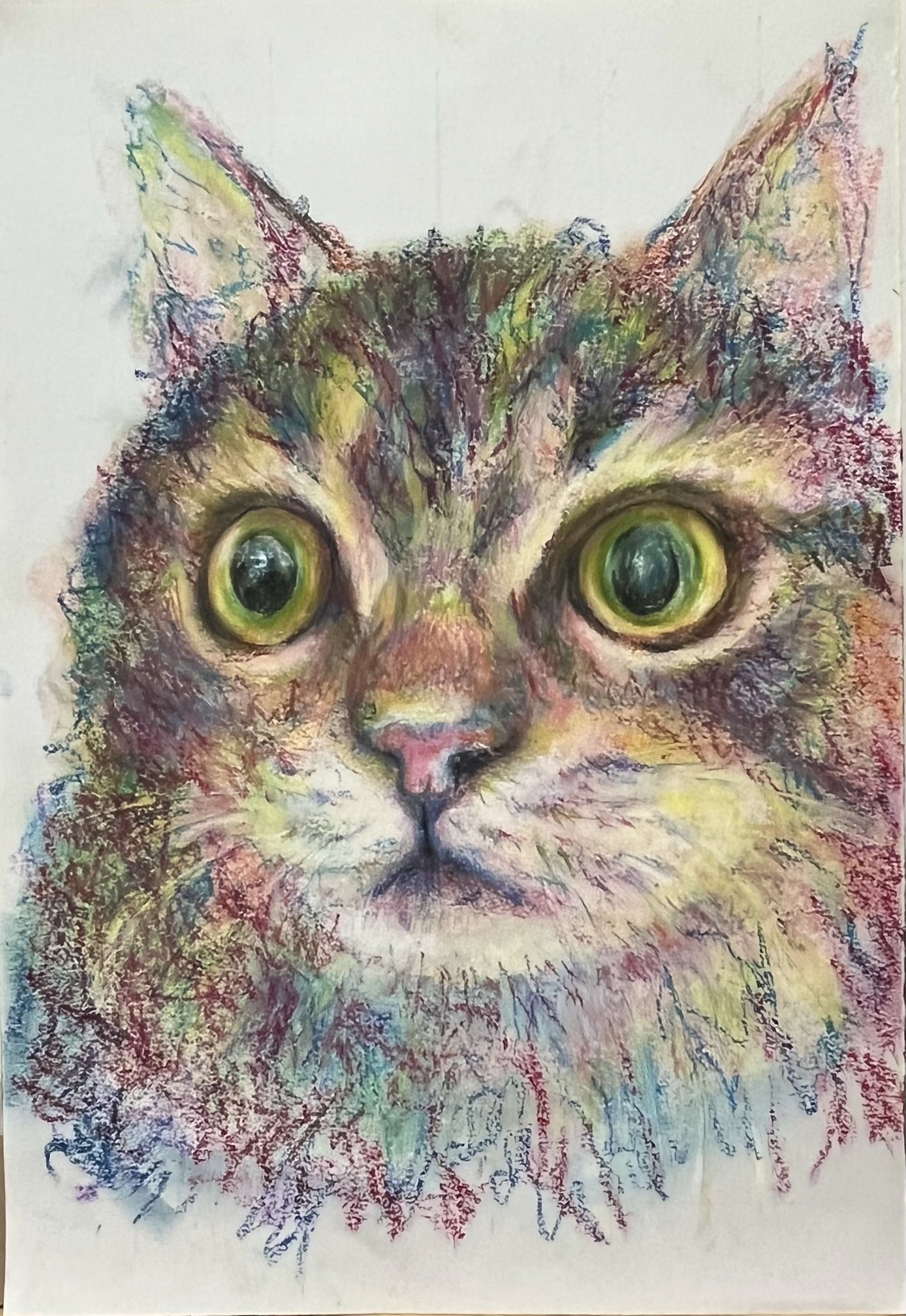 駆けるチーター 色鉛筆画 パステル 駆けるチーター 色鉛筆画 パステル 絵画