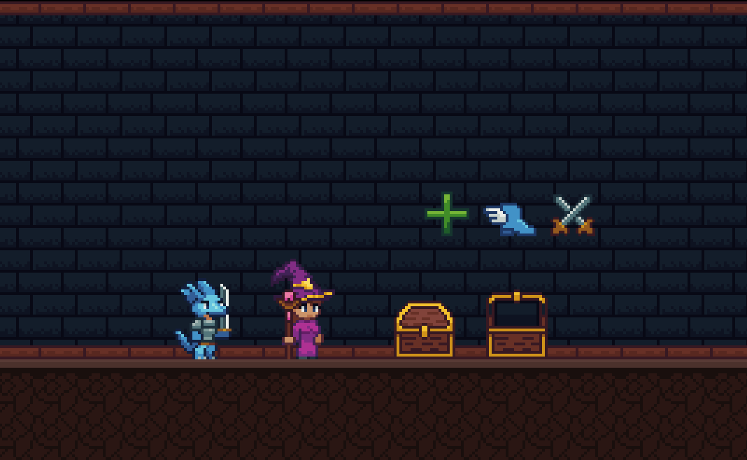 SoulwolfxP's tweet image. 1st day of the #wannajam game jam, and my team and I have come up with a solid game idea! Players can choose between two classes Warrior or Mage with upgrades to pick along the way. Plus here's a early look of the dungeon art!
#pixelart #pixelartist #gamejam #indiedev #gamedev