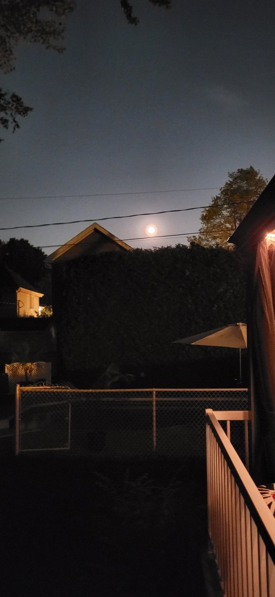 The Sturgeon Moon as seen in Blainville, Quebec.