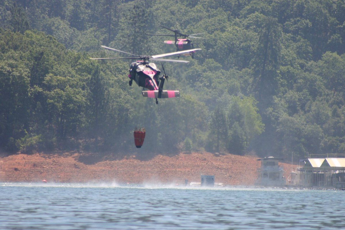 Fire fighting helicopters. Fantastic.