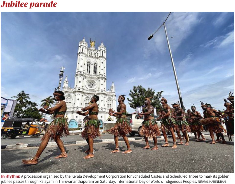 Crack__UPSC's tweet image. 9th August: International Day of the World&apos;s Indigenous Peoples celebrated by Kerala Development Corporation.

#UPSC #CrackUPSC #TopHeadlines #TheHindu