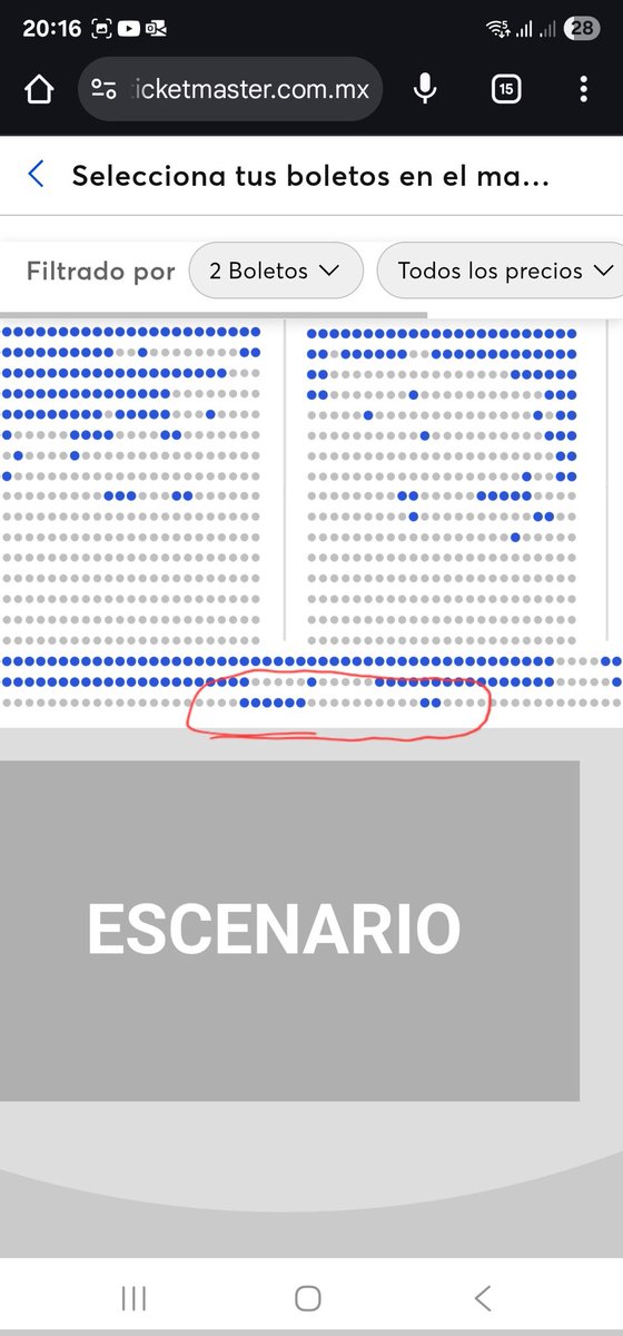 Mario7FV's tweet photo. Boletos para @CHAYANNEMUSIC en CDMX, 8 boletos en primera fila que se muestran disponibles con M&amp;G y no permiten comprar, quiero levantar una denuncia @Profeco  para la página de venta de boletos de @ServicioTM @Ticketmaster_Me https://t.co/CWfmh3yGlA