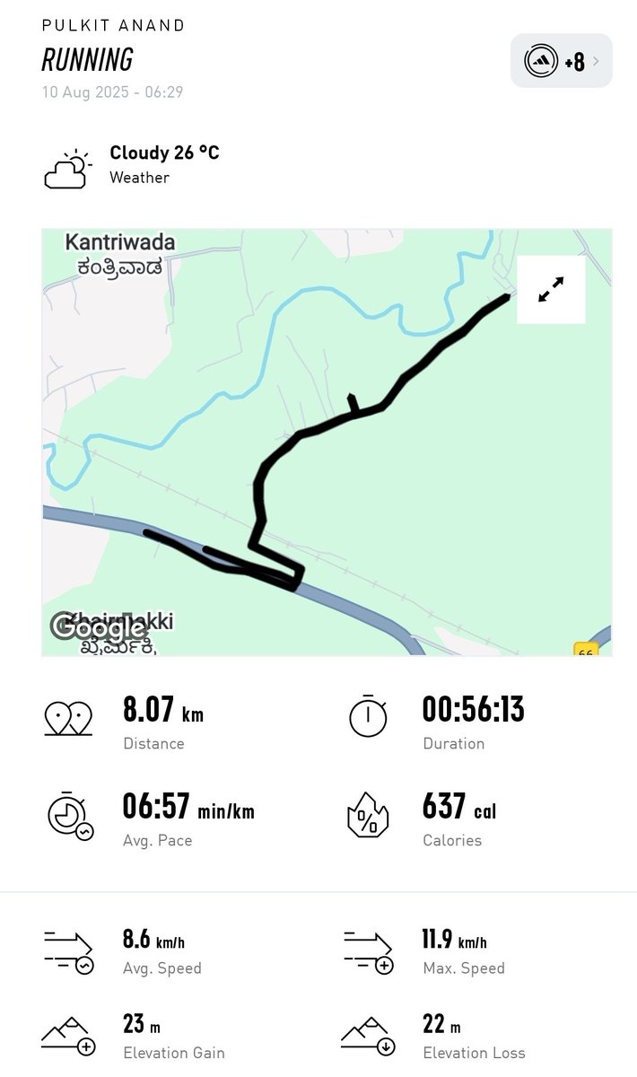 PulkitA30298377's tweet image. A beautiful morning running through the hills of North Karnataka.
Weather 👌
#HealthyHabits
#sundayvibes