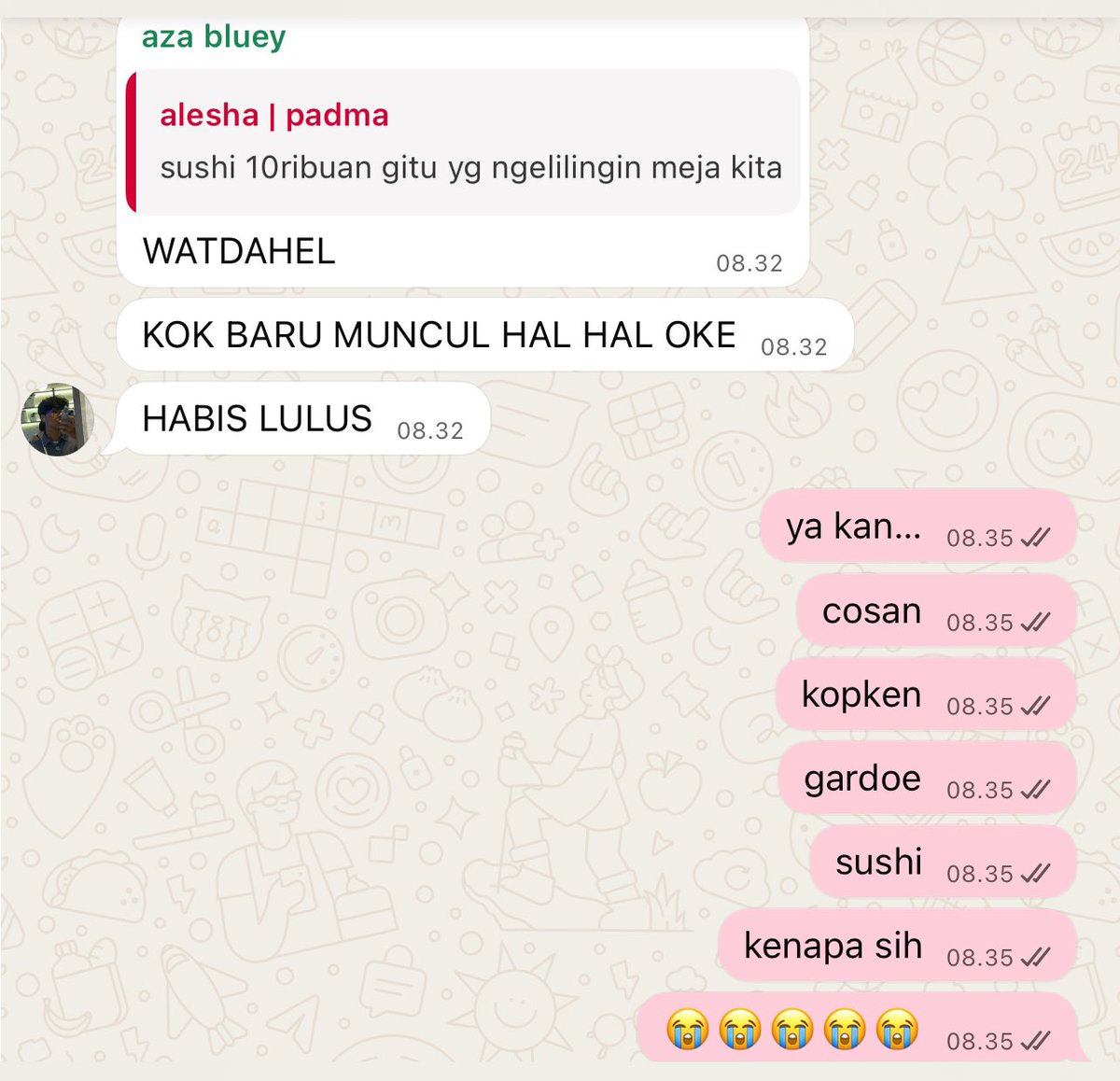 kalian yg akt 26… yg inten di str, sny, jn, ptm, spd… nikmatilah hal2 yg gbs dinikmati akt 25…. enak bgt lho kalian mau cari tempat ngerjain progress gausah jauh2 jalan kaki aja bisa 😭…