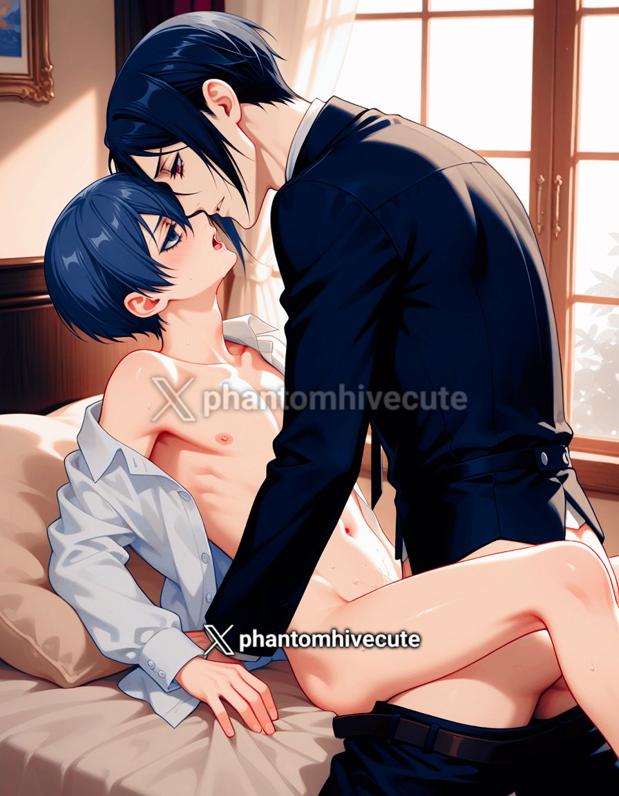 PhantomhiveCute's tweet photo. — Sebastian!!! 🥴🔥

#cielphantomhive #kuroshitsuji #シエル・ファントムハイヴ #sebaciel #sebastianmichaelis #blackbutler #黒執事 #iaanime #ai #ciel #yaoi #nsfw #fyptwitter #shota #roleplay #yaoitwt #gay #bl #rol #roleplayer #porn https://t.co/ZLY4OYymM5