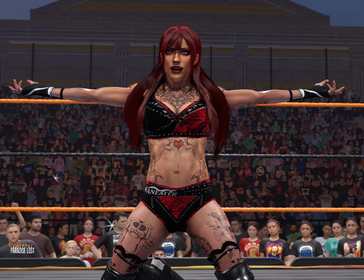 Original Universe Character #13: Devyn

A wicked beauty of unknown origins with a burning disdain for man. 
"It is long past due for women to establish dominance and superiority. In wrestling, and beyond."

Base by <a href="/Insurgent2k/">Riley Dillon</a>
Attire by <a href="/Steezy1TV/">✧𝕊𝕋𝔼𝔼ℤ𝕐✧</a>
All tattoos from CC

#WWE2K25