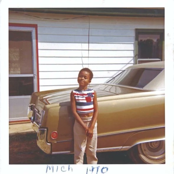 Michelle Obama at 6 years old in Chicago, 1970.