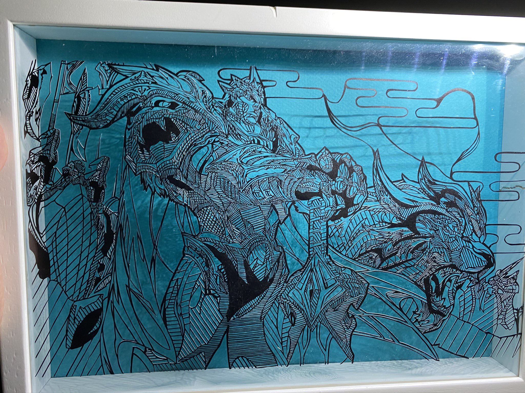 絵画 REVERIE 150-5 からくりジン＠切り絵工房ジン ろこぱ5 on X: 