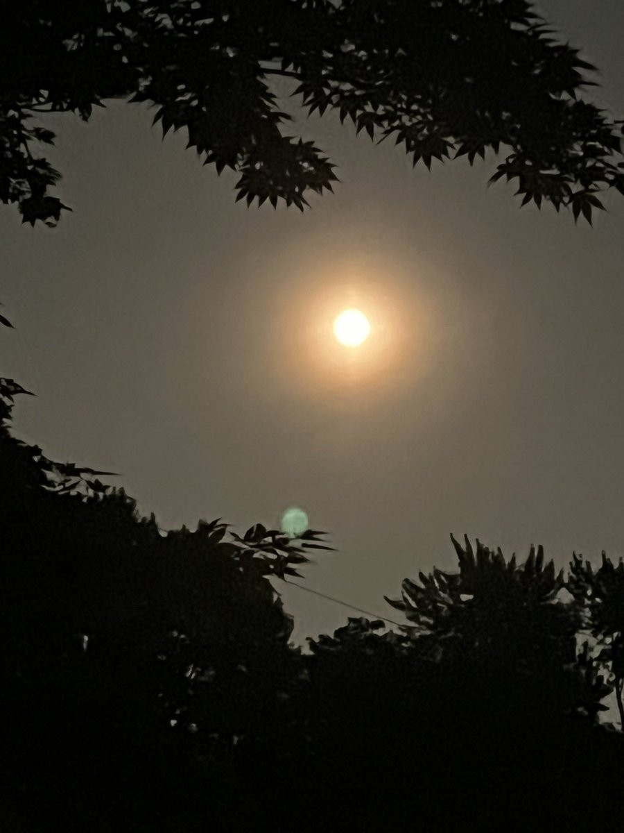 Chemically hazed moon in Detroit