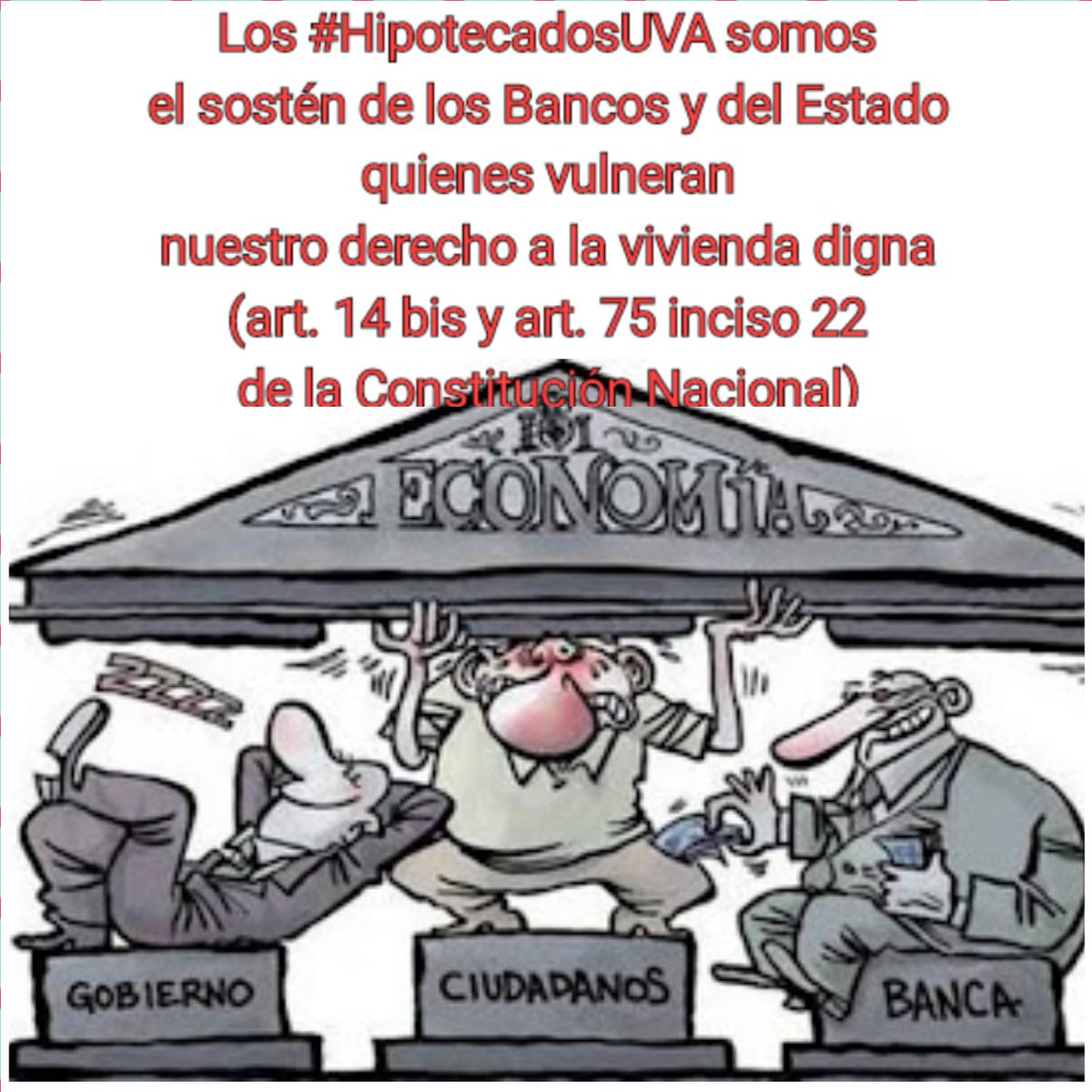 <a href="/estafadauva/">estafadauva</a> <a href="/ezeatauche/">Ezequiel Atauche</a> <a href="/JMilei/">Javier Milei</a> <a href="/hipotecadosuva/">@HipotecadosUVANacional</a> <a href="/blancopabloda/">Pablo Daniel Blanco</a> <a href="/CarolinaMoises/">Carolina Moises</a> <a href="/LinaresCarlosCR/">Carlos Linares</a> <a href="/marianorecalde/">Mariano Recalde</a> <a href="/LicDanielArroyo/">Daniel Arroyo</a> <a href="/noragimenezok/">Nora del Valle Giménez</a> <a href="/Senadores_UxP/">Senadores de UxP</a> <a href="/ditulliojuli/">Juliana di Tullio</a> <a href="/EugeniaDureTDF/">Eugenia Duré</a> <a href="/GugaLusto/">Martín Lousteau</a> El camino correcto es ignorar el proyecto <a href="/hipotecadosuva/">@HipotecadosUVANacional</a> q tiene 1/2 sanción?
SOMOS mas de 100mil flias VICTIMAS DEL SIST. FINANCIERO  <a href="/BancoCentral_AR/">BCRA</a> QUEREMOS SESION #URGENTE <a href="/SenadoArgentina/">Senado Argentina</a> <a href="/Senadores_UxP/">Senadores de UxP</a> <a href="/ucrsenado/">Bloque UCR Senado</a> <a href="/VickyVillarruel/">Victoria Villarruel</a> <a href="/ezeatauche/">Ezequiel Atauche</a> <a href="/Fernando_Salino/">Fernando Salino</a> <a href="/ditulliojuli/">Juliana di Tullio</a>