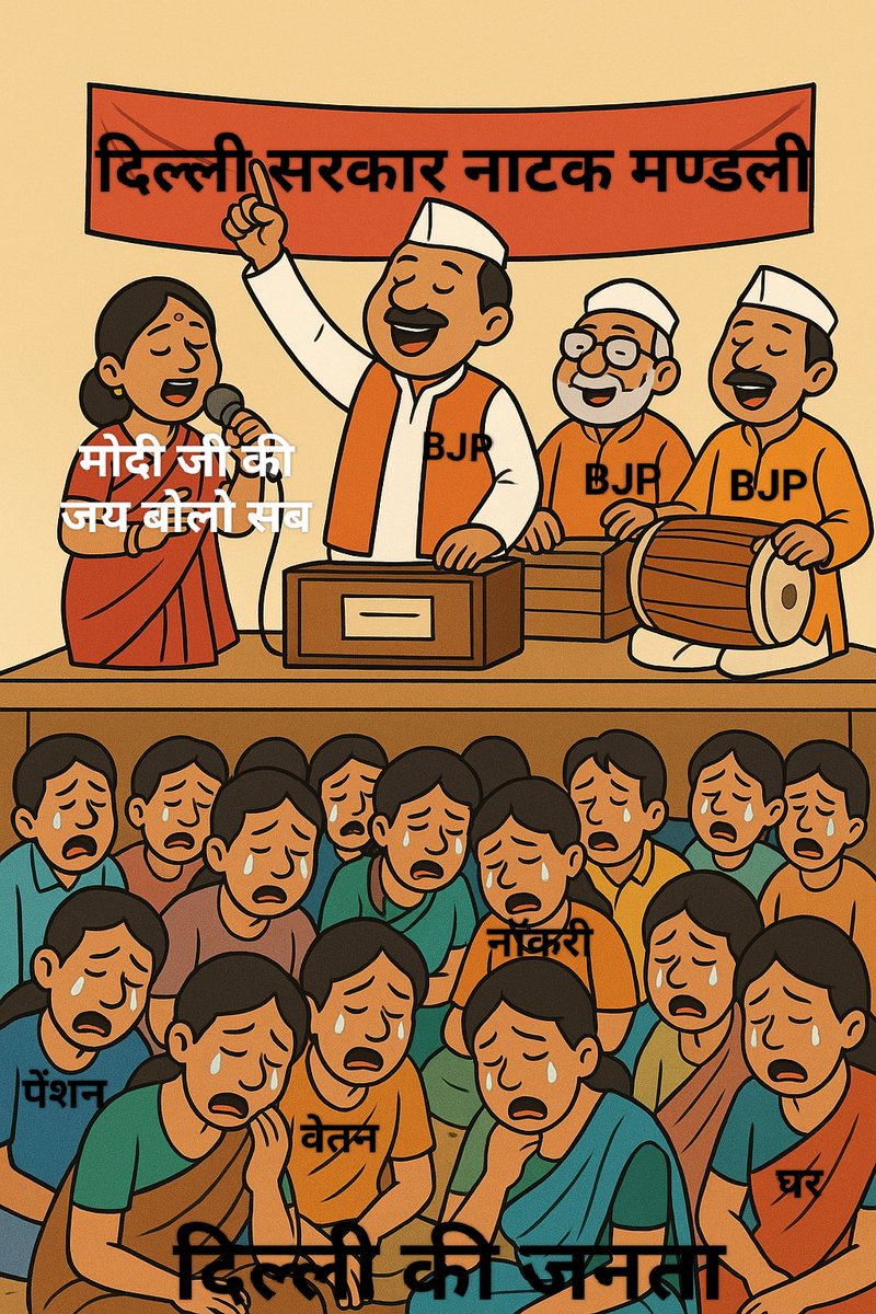 आग लगे चाहे बस्ती में
<a href="/BJP4Delhi/">BJP Delhi</a> अपनी मस्ती में 
पूरी दिल्ली की जनता परेशान और हताश है लेकिन बीजेपी के नेता अपनी मस्ती में है और जब चुनाव के समय इन्हें दिल्ली से बाहर का रास्ता दिखाया जाएगा तब ये सोचेंगे कि ऐसा क्यों हुआ 
<a href="/PMOIndia/">PMO India</a> <a href="/HMOIndia/">गृहमंत्री कार्यालय, HMO India</a> <a href="/CMODelhi/">CMO Delhi</a> <a href="/drpankajbjp/">Pankaj Kumar Singh</a> <a href="/dtc_union/">DTC कर्मचारी एकता यूनियन(रजि.)</a>