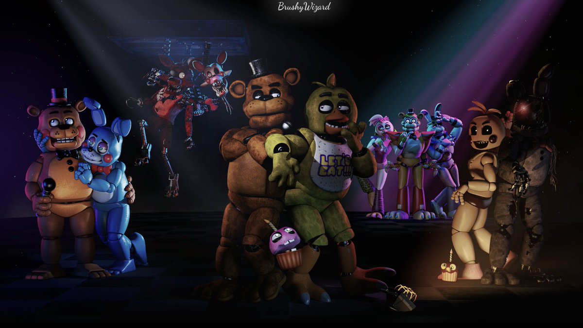 Is Pride Month over? I forgot to tell you guys how cool the gays are! Don't forget transgenders, non-binaries, and uh.. all the above! Can I say that, or do I have to wait for next year?

Oh, it's the #FNAF anniversary week? It's a good time to say it then. Here's a silly render!