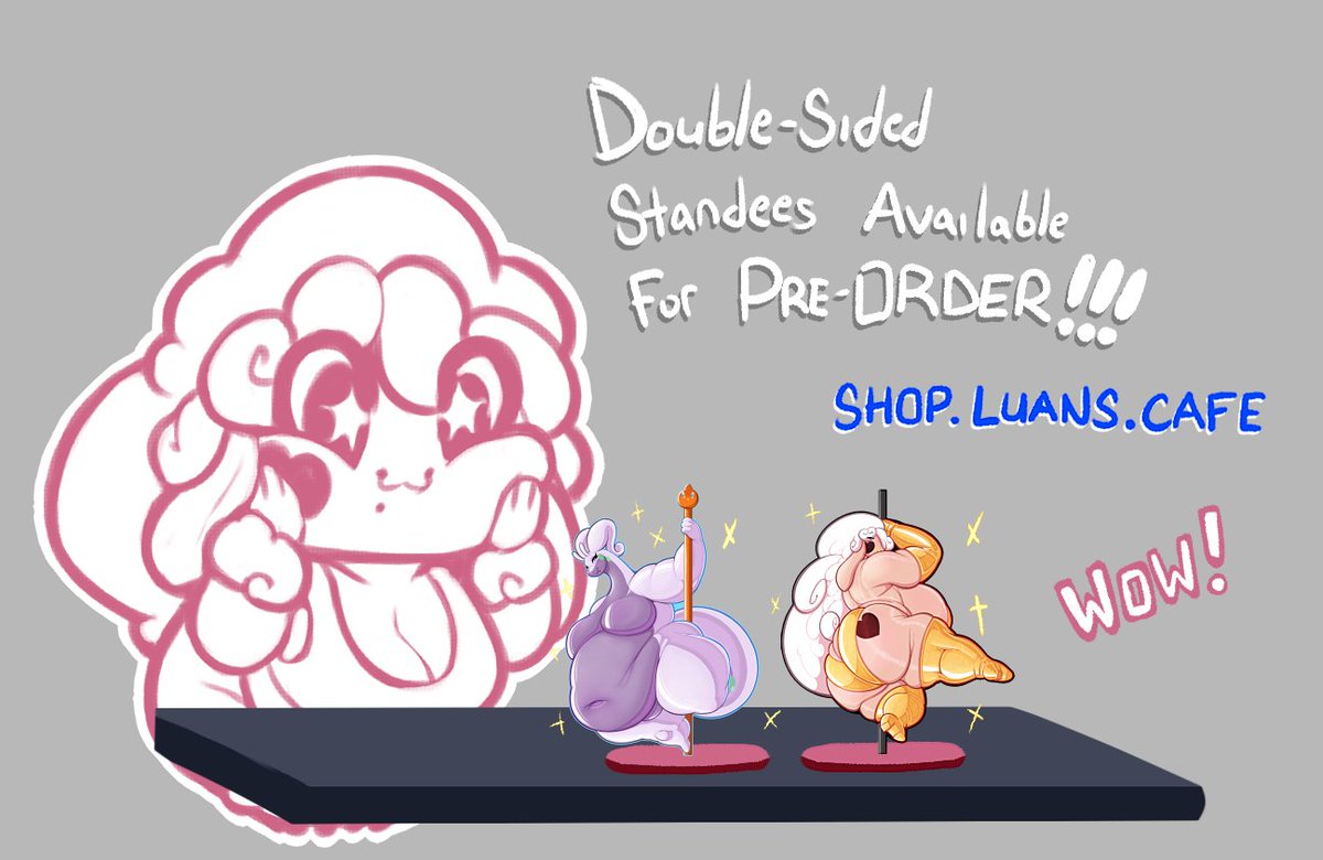 A Standee Ad. 

shop.luans.cafe