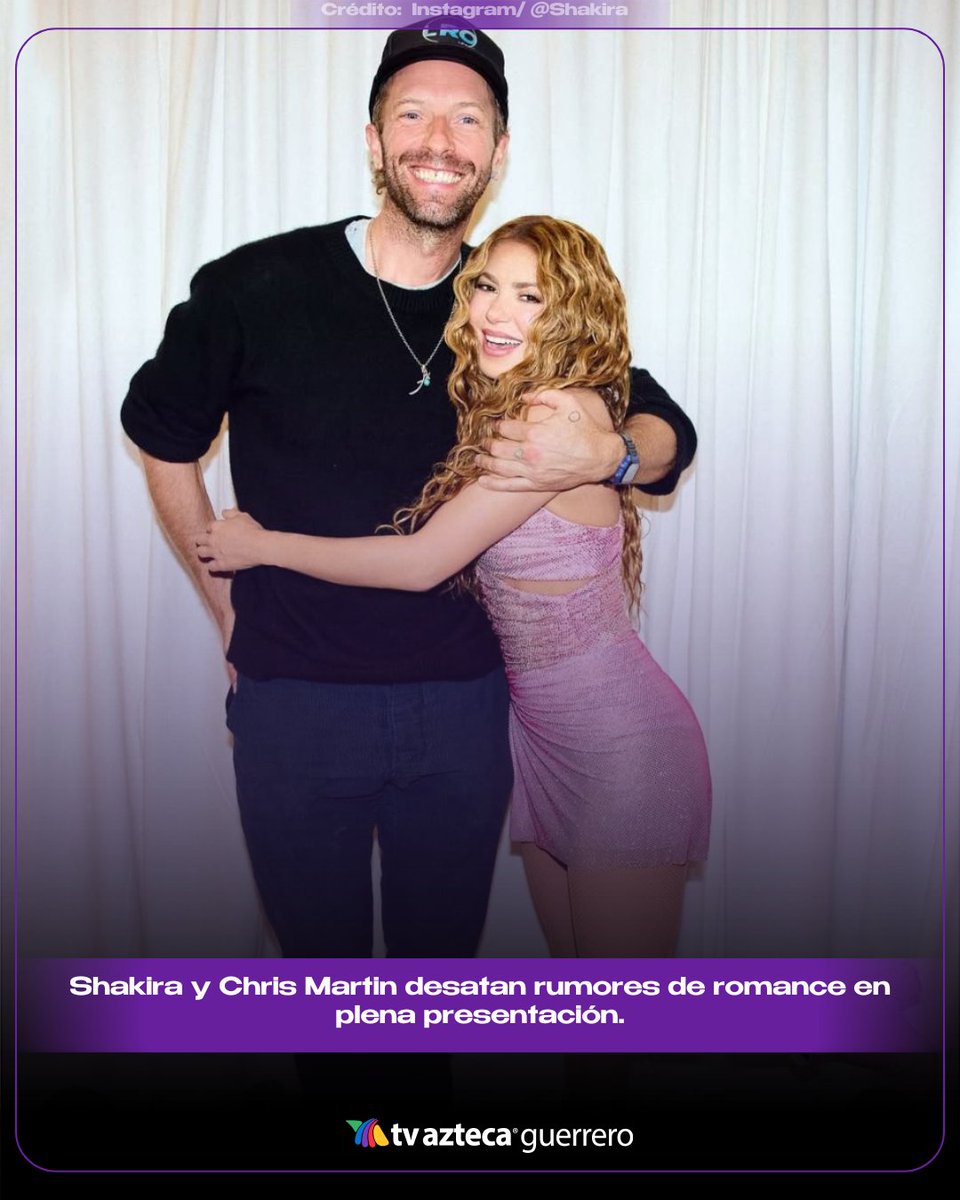 Azteca_Gro's tweet image. #Espectáculos Shakira y Chris Martin prenden la chispa en el escenario y despiertan rumores de romance. ¿Será verdad? Aquí te contamos los detalles. 👇⏯️
bit.ly/4ouYXaQ