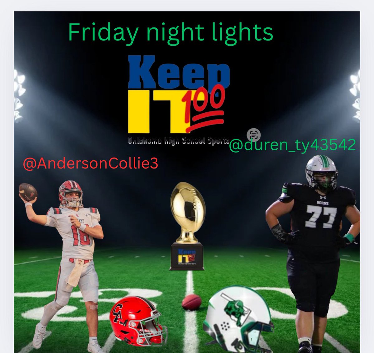 keep it 💯High School Sports (@highkeeping) on Twitter photo Keep it 💯, the first episode will premiere Monday morning with special guests <a href="/AndersonCollie3/">Anderson Collier</a> from <a href="/CAHS_FOOTBALL19/">CARL ALBERT FOOTBALL</a> Titans and <a href="/duren_ty43542/">Ty duren</a> From <a href="/JonesLonghornFB/">Jones Longhorn Football</a> <a href="/PrepRedzone/">Prep Redzone 🏈</a> <a href="/PrepRedzoneOK/">Prep Redzone Oklahoma</a> <a href="/PrepRedzoneNext/">Prep Redzone 𝙉𝙀𝙓𝙏 🏈</a> <a href="/okhsscores/">Oklahoma HS Extreme</a> <a href="/okprepsextra/">OK Preps Extra</a> <a href="/OklahomaLocalSN/">Oklahoma Local Sports Network</a> <a href="/OKCCBSSPORTS105/">OKC Sports Radio 105.3 - KINB FM</a> Keep it 💯, the first episode will premiere Monday morning with special guests <a href="/AndersonCollie3/">Anderson Collier</a> from <a href="/CAHS_FOOTBALL19/">CARL ALBERT FOOTBALL</a> Titans and <a href="/duren_ty43542/">Ty duren</a> From <a href="/JonesLonghornFB/">Jones Longhorn Football</a> <a href="/PrepRedzone/">Prep Redzone 🏈</a> <a href="/PrepRedzoneOK/">Prep Redzone Oklahoma</a> <a href="/PrepRedzoneNext/">Prep Redzone 𝙉𝙀𝙓𝙏 🏈</a> <a href="/okhsscores/">Oklahoma HS Extreme</a> <a href="/okprepsextra/">OK Preps Extra</a> <a href="/OklahomaLocalSN/">Oklahoma Local Sports Network</a> <a href="/OKCCBSSPORTS105/">OKC Sports Radio 105.3 - KINB FM</a>