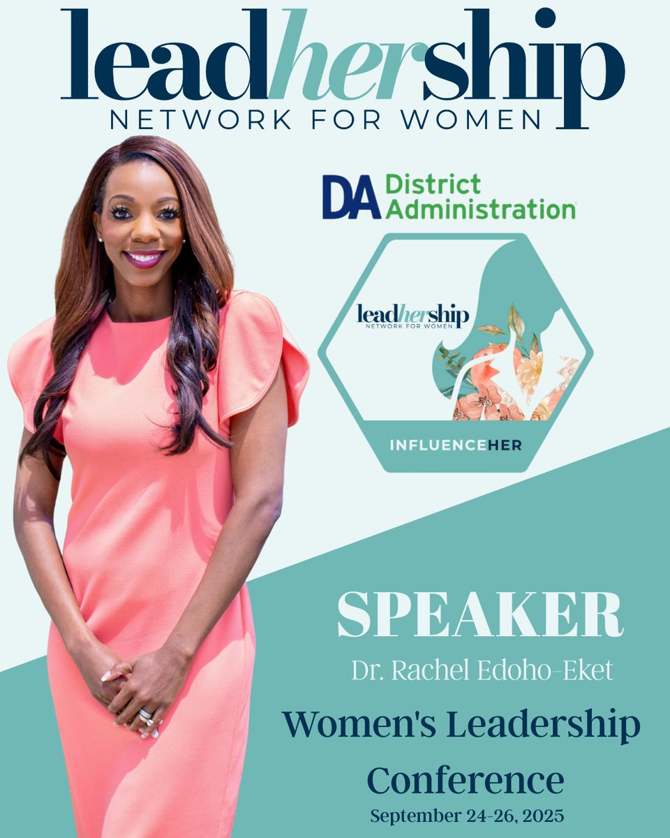 Dr. Rachel Edoho-Eket (@racheledohoeket) on Twitter photo I'm thrilled to be named an InfluenceHER for the upcoming Women's Leadhership Conference in Washington DC, September 24-26th!
Calling all powerful women! Have you registered yet? I'm looking forward to seeing you soon!
Register here: xpressreg.net/register/lead0…
<a href="/DA_magazine/">DA magazine</a> I'm thrilled to be named an InfluenceHER for the upcoming Women's Leadhership Conference in Washington DC, September 24-26th!
Calling all powerful women! Have you registered yet? I'm looking forward to seeing you soon!
Register here: xpressreg.net/register/lead0…
<a href="/DA_magazine/">DA magazine</a>