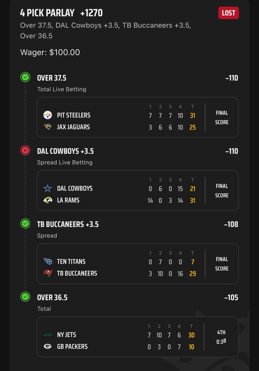t_tothebone's tweet image. 1st Parlay of the year and the @dallascowboys are already fucking me @StuartFeiner