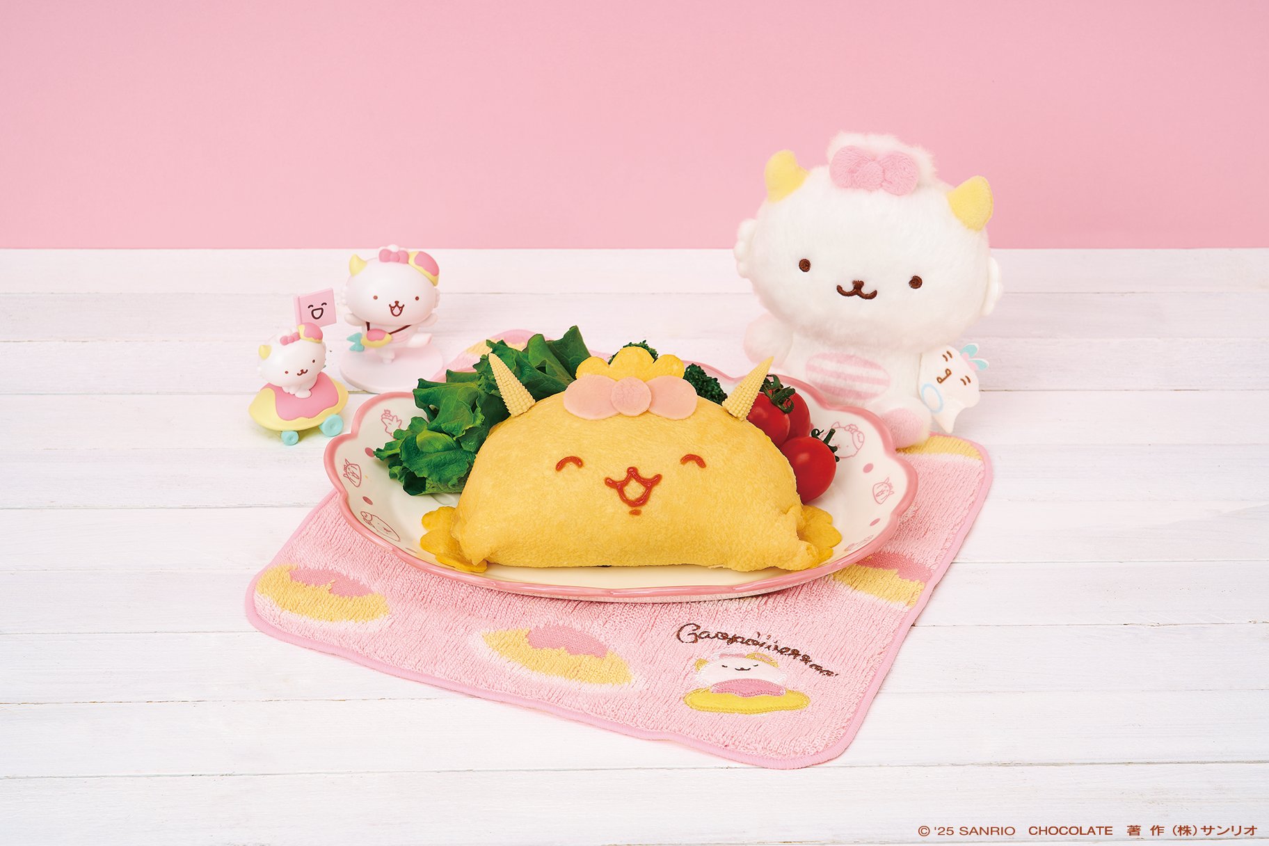 サンリオ がおぱわるぅ セット がおぱわるぅ初のテーマカフェ「がおぱわるぅのオムライスカフェ