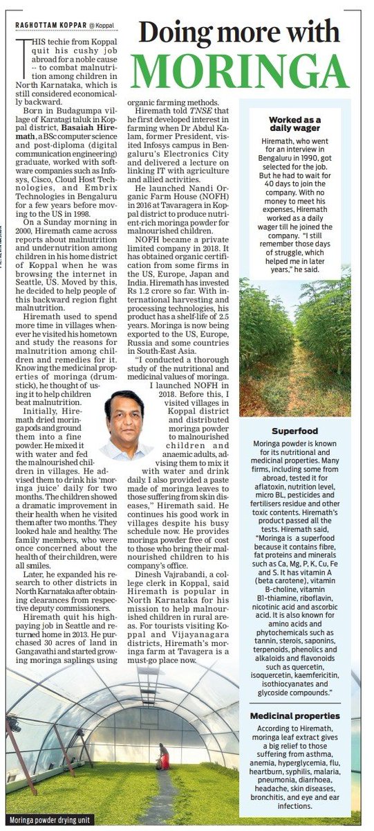 This techie from Koppal quit his cushy job abroad for a noble cause -- to combat malnutrition among children in North Karnataka, which is 
still considered economically backward. 
<a href="/raghukoppar/">Raghu Koppar</a>