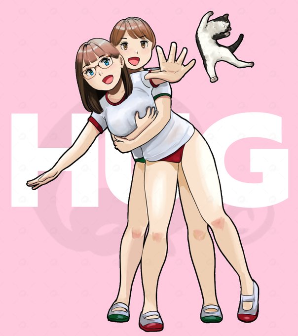 #ハグの日 
バックハグ🤗 