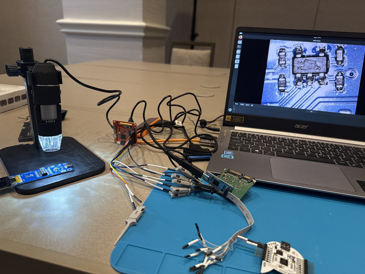 Would definitely recommend <a href="/securelyfitz/">Joe Fitz</a> ‘s hardware security courses. I had an impeccable experience! 

More-Hands on, Perfectly paced courses! 

#BlackHat #blackhat2025