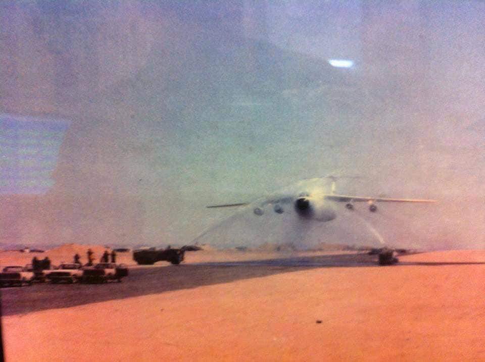 Another cool flying story. 

When I was a young aircraft commander in C-141s, my crew and I were fragged to fly from Charleston AFB, SC, to Frankfurt, Germany, crew rest, and continue down to a highly classified American base in the Middle East. Passengers to remain confidential.