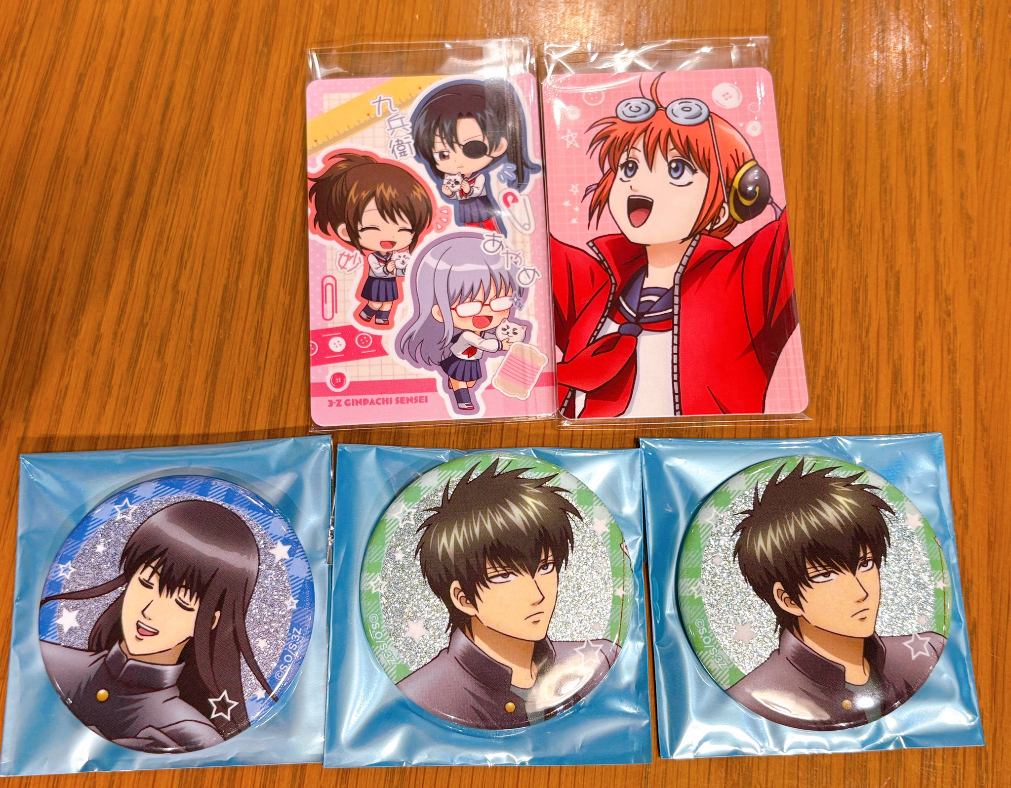 銀魂　非売品　ダブルチャンスキャンペーン当選品　3Z教室セット 銀魂 3Z 桂/高杉 缶バッジ｜Yahoo!フリマ（旧PayPayフリマ）