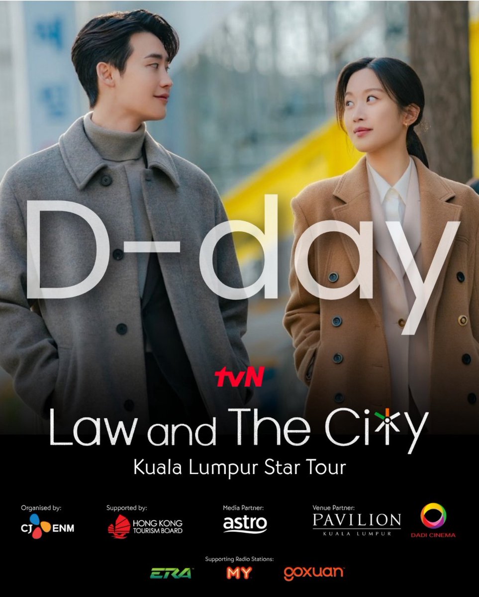 D-Day for Law and The City Kuala Lumpur Star Tour ✨ 

If you didn’t win exclusive passes, no worries as you’ll still be able to see them up close at Pavillion KL ✨ 

See you there! I’ll be the 🎤 for the event ✨ #LawandTheCity